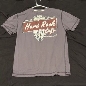 Hard Rock Cafe Charcoal T-Shirt with Red Logo